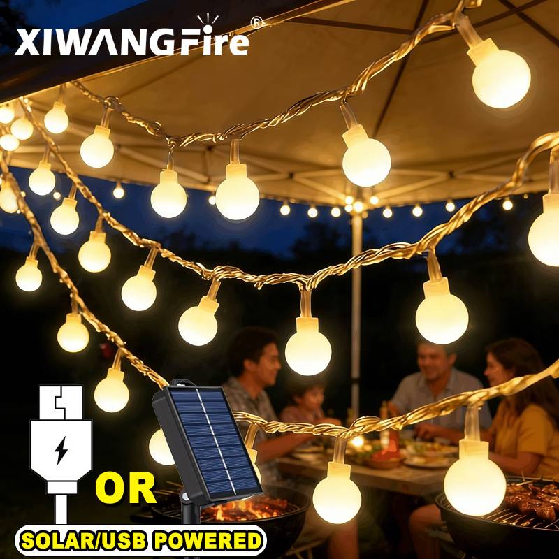 Outdoor Lighting Led - Светодиодные гирлянды 3-10 м на солнечных