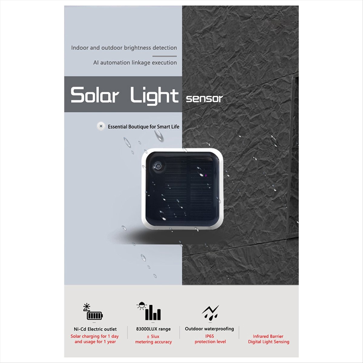 Outdoor Lighting Zigbee - DT75BG Новый датчик освещенности Tuya Zigbee