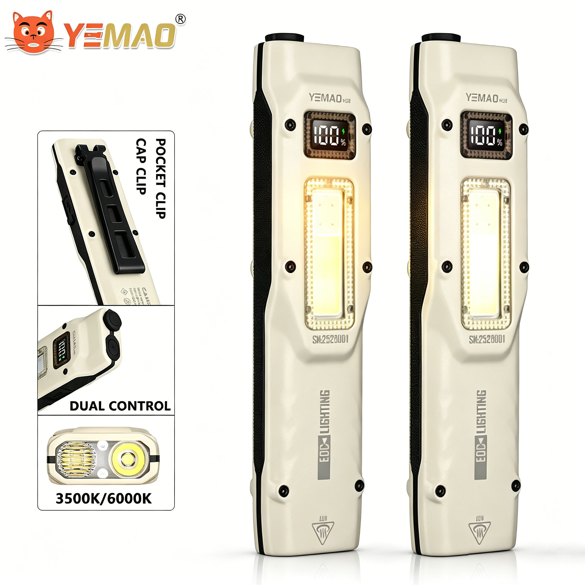 Outdoor Lighting Lowes - Портативный ультратонкий тактический рабочий фонарик YEMAO