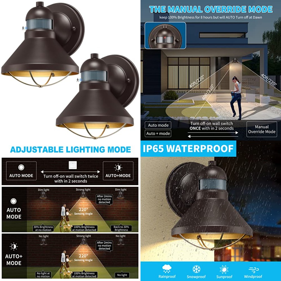 Outdoor Lighting Led - Комплект из 2 уличных светодиодных настенных