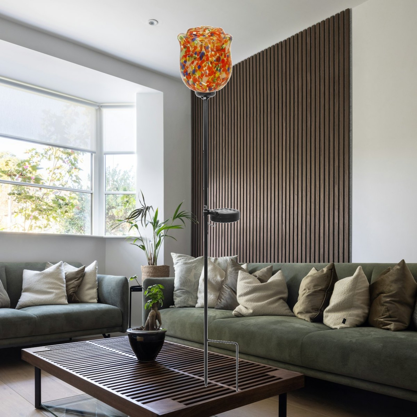 Outdoor Lighting Accent - Уличный солнечный светильник-роза, водонепроницаемый, для ландшафтного