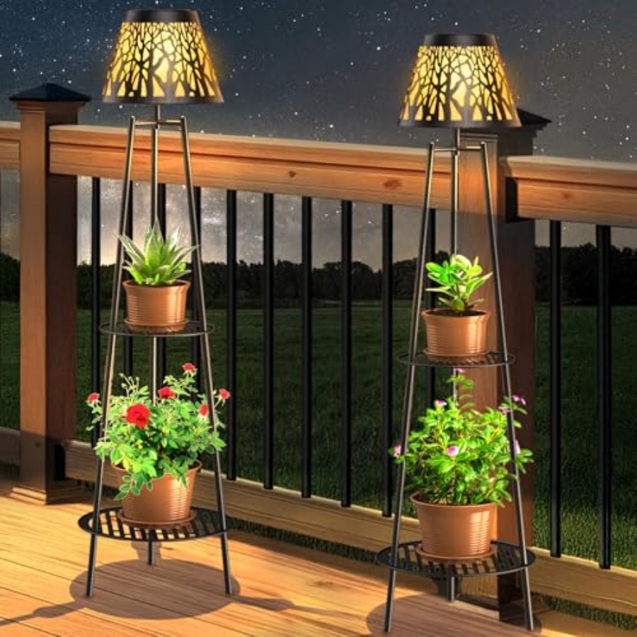 Outdoor Lighting Led - Комплект из 2 уличных солнечных светильников-столбиков
