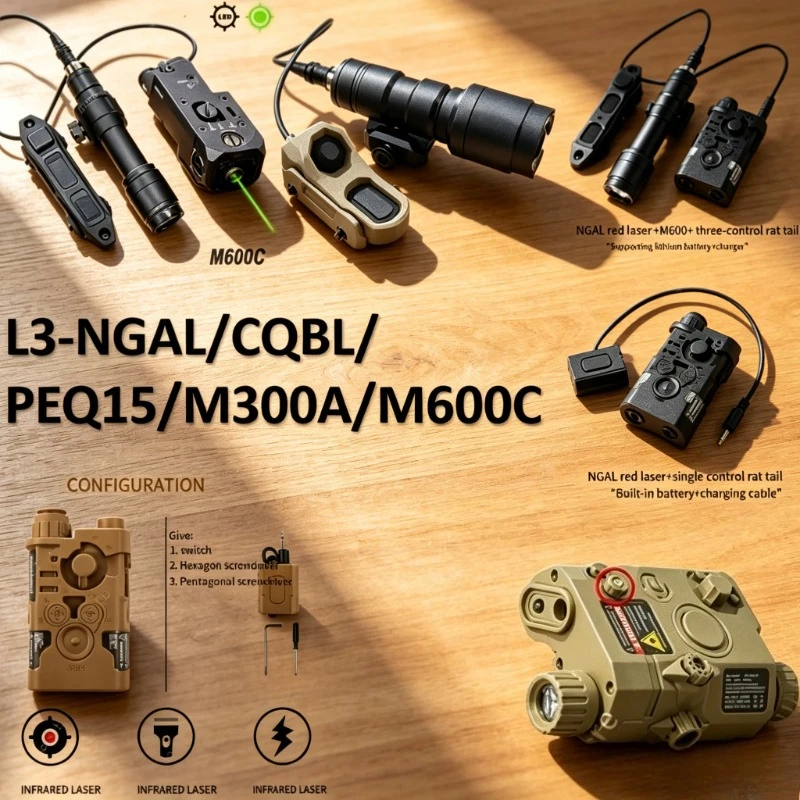 Outdoor Lighting Replacement Parts - Многофункциональный зеленый лазерный фонарь с переключателем