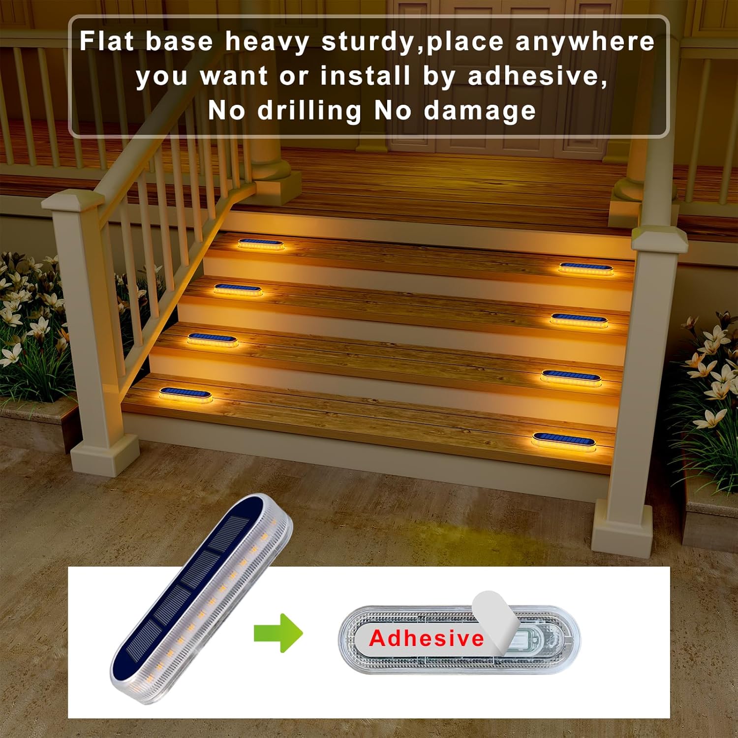 Солнечные светодиодные лампы д – обзор и цена Outdoor Lighting On Stairs