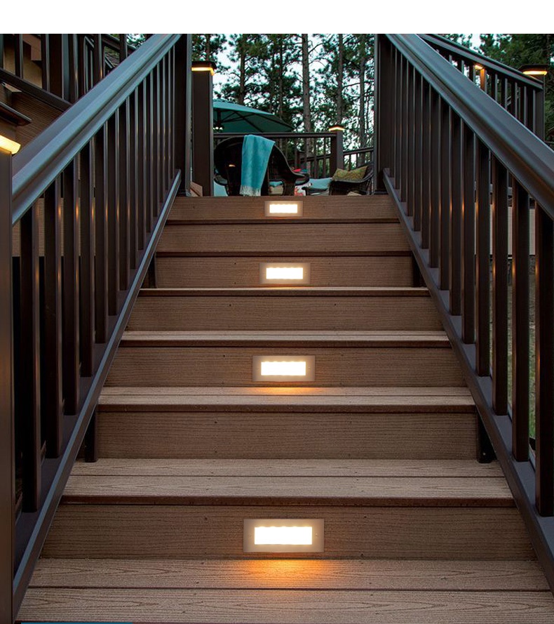 Встраиваемый подземный светиль – обзор и цена Outdoor Lighting On Stairs