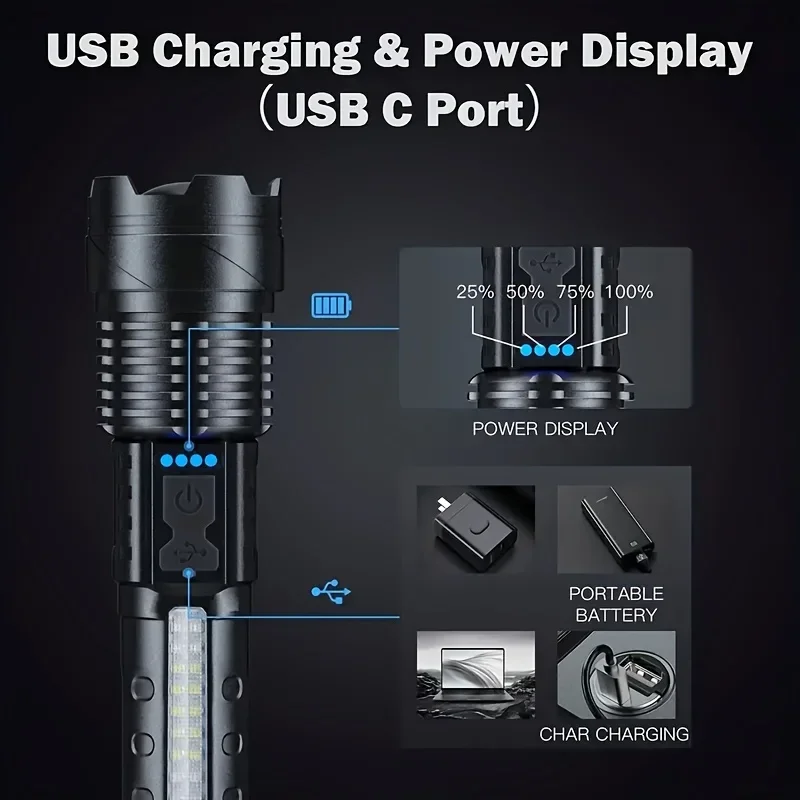 Мощный светодиодный фонарь с и – обзор и цена Outdoor Lighting Usb