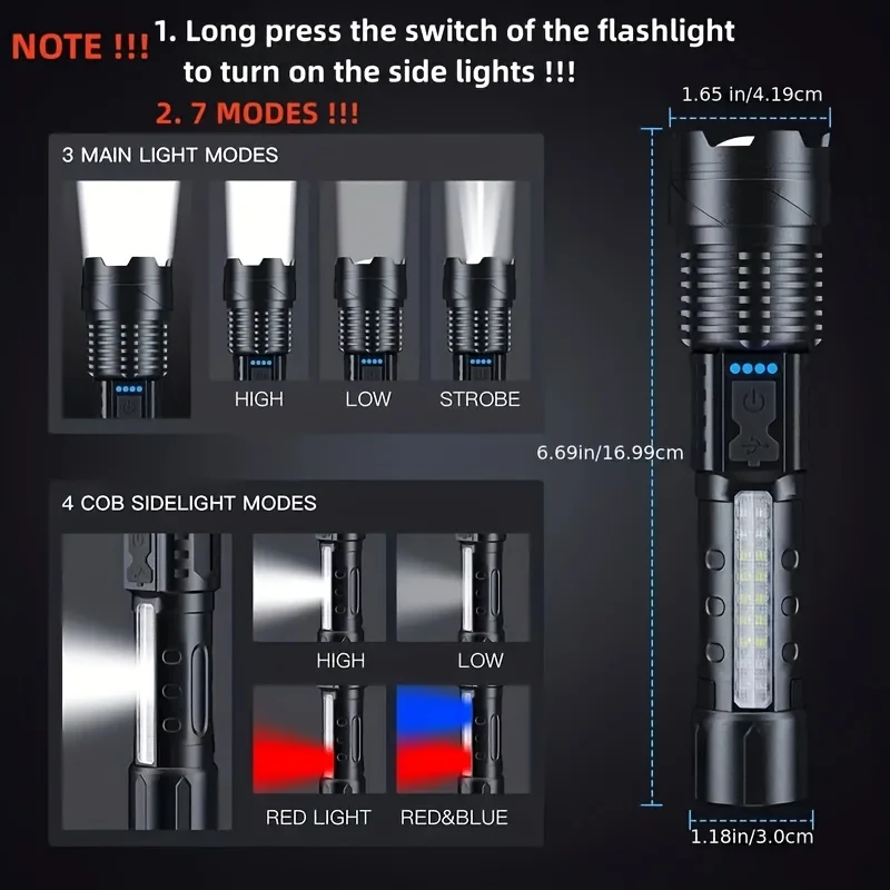 Мощный светодиодный фонарь с и – обзор и цена Outdoor Lighting Usb